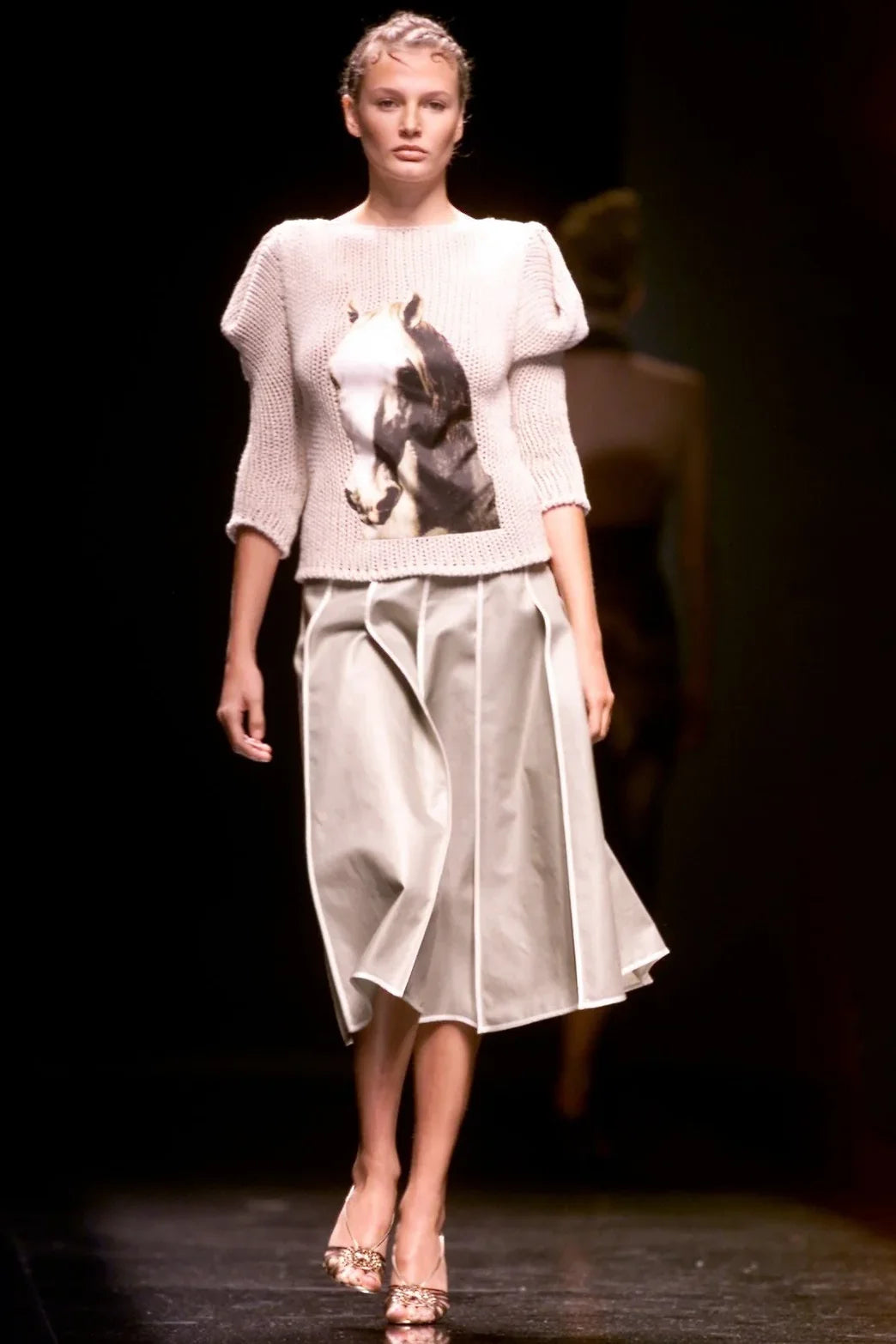 By Stella McCartney S/S 2001 Horse Applique Knit