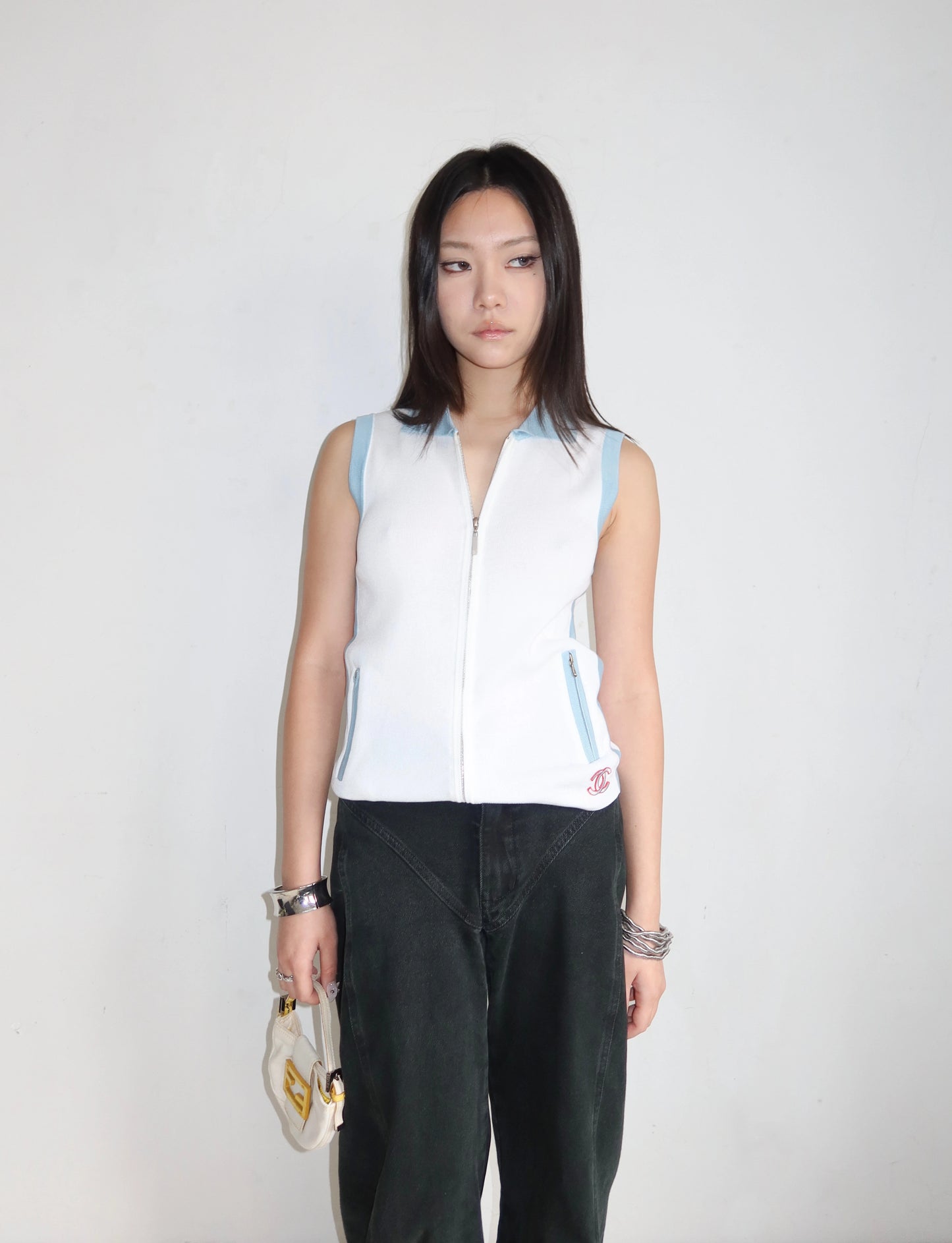 By Karl Lagerfeld S/S 2002 Zipper Vest