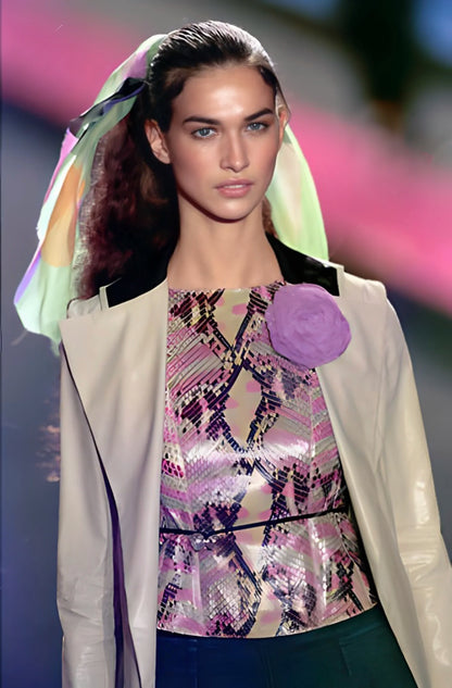 By Karl Lagerfeld S/S 2000 Python Leather Top