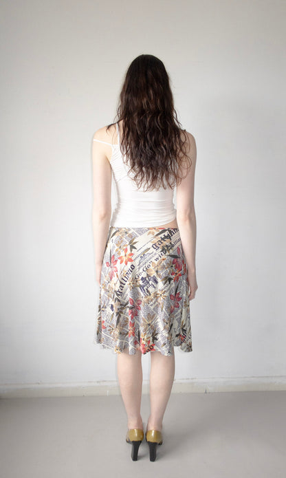 004 / John Galliano Newspaper Skirt