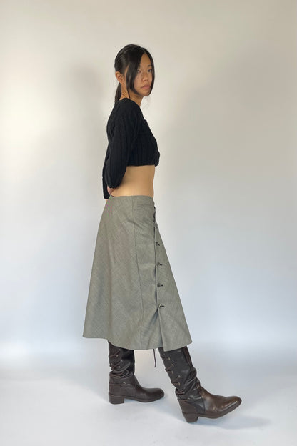 A LINE MIDI SKIRT