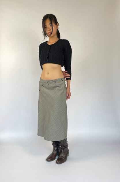 A LINE MIDI SKIRT