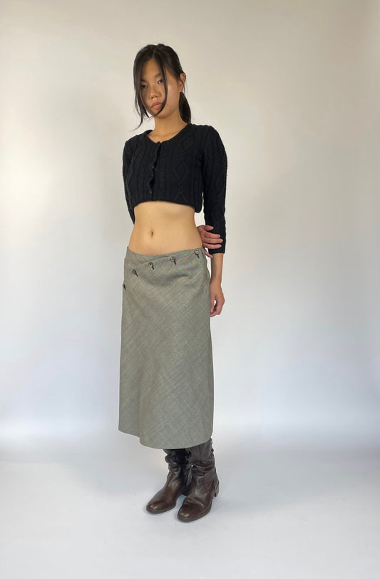 A LINE MIDI SKIRT