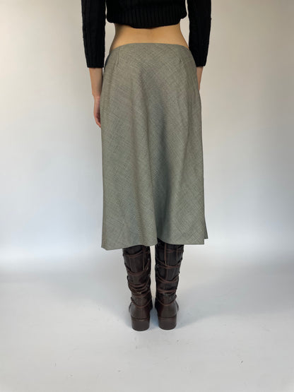 A LINE MIDI SKIRT