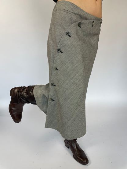 A LINE MIDI SKIRT