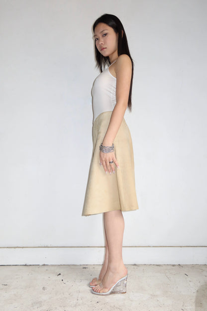90s SUEDE MIDI SKIRT