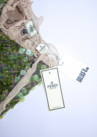 003 / Fendi S/S 2000 Sequin Zucca Skirt