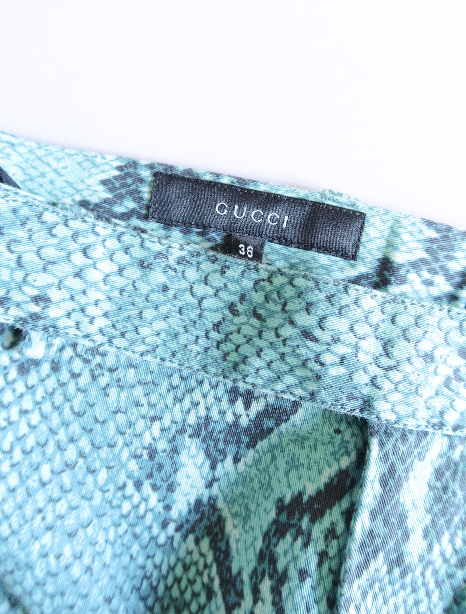 002 / Gucci by Tom Ford SS 2000 Python Print Trousers