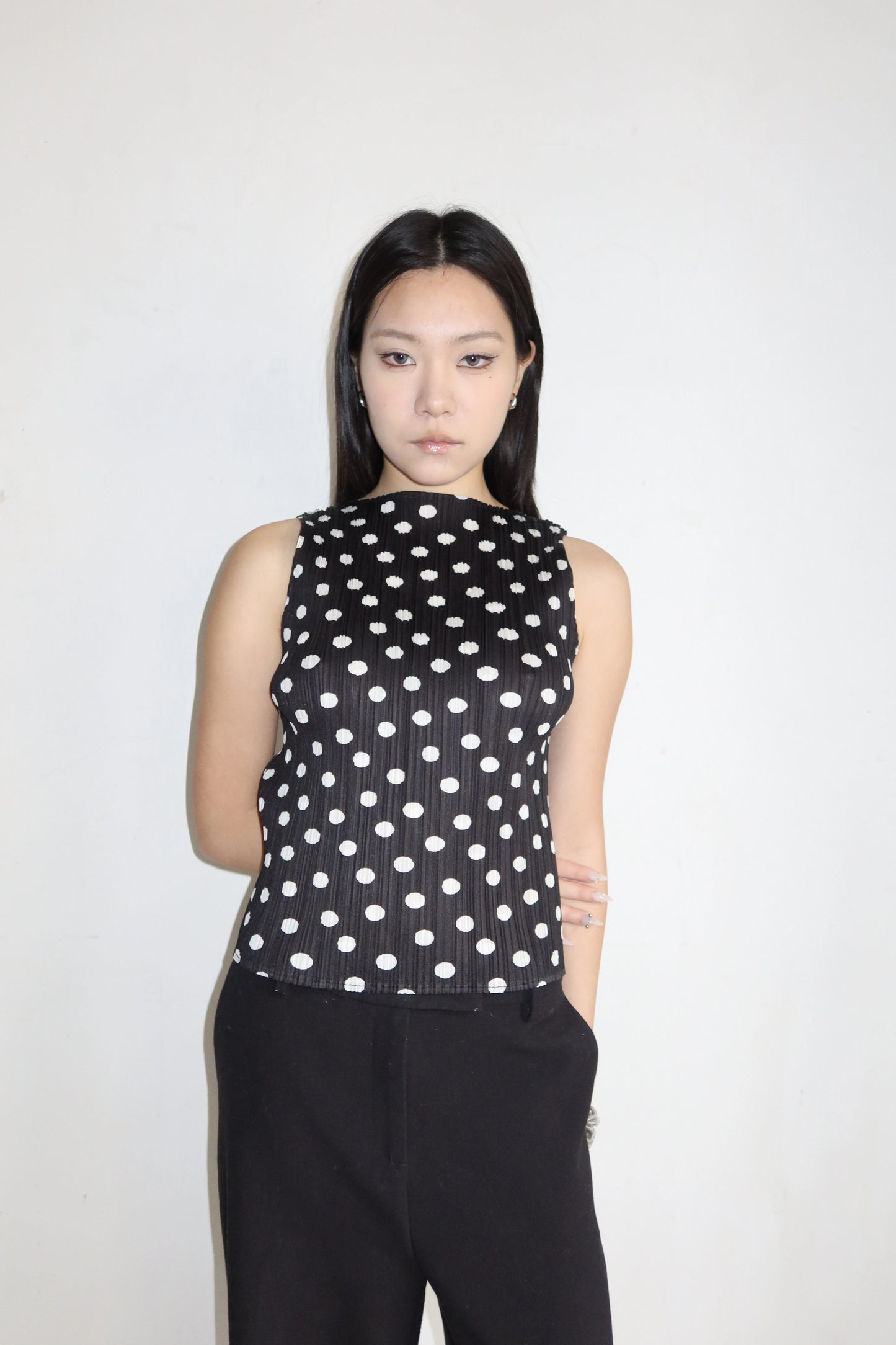 Pleats Please Polka Dot Top